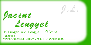 jacint lengyel business card